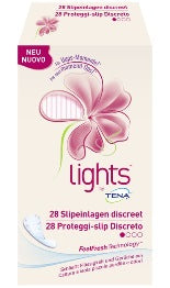 Protegeslips para incontinencia pequeñas fugas luces de tena discreet 28 piezas