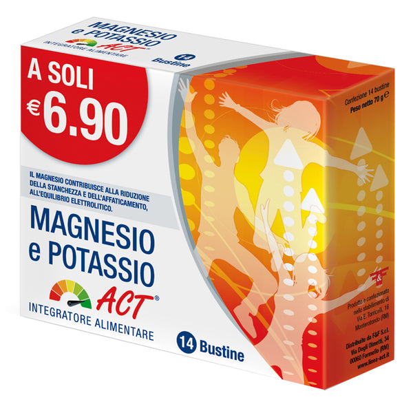 Magnesio e potassio act 14 bustine