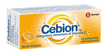 Cebion effervescent vitamin c orange 10 tablets