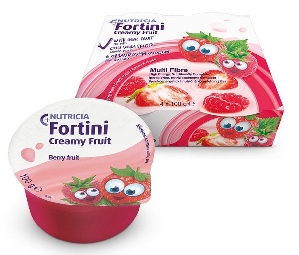 Fortini creamy fruit multi fibre frutti rossi 4x100 g