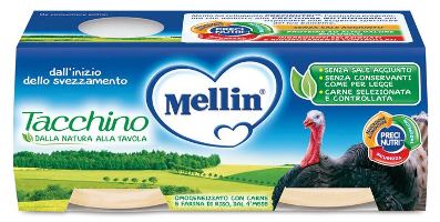 Mellin omogeneizzato tacchino 2 x 80 g