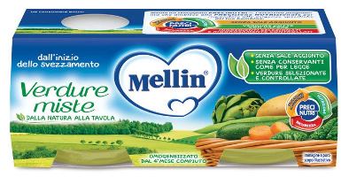 Mellin mixed vegetable puree 2 x 80 g