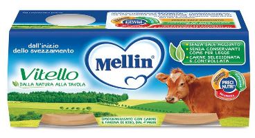 Mellin omogeneizzato vitello 2 x 80 g