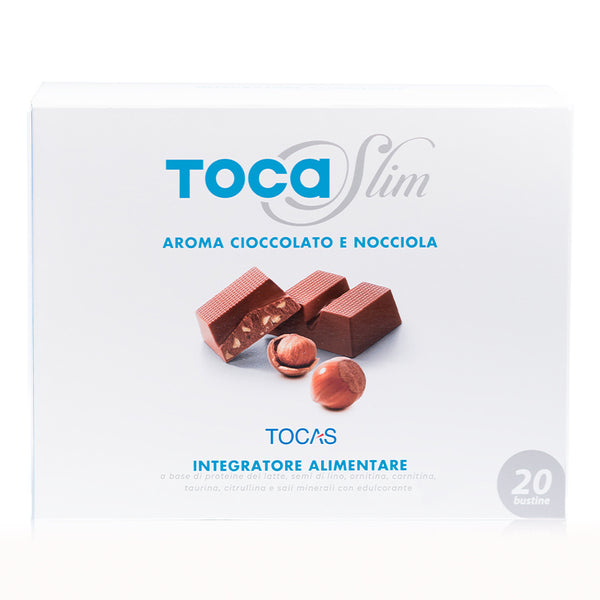 Tocaslim crema di cioccolato e nocciola 20 buste da 18 g