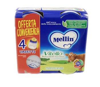 Mellin veal homogenized 4 pieces x 80 g