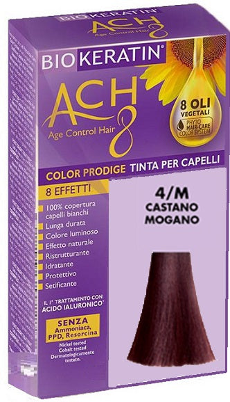 Biokeratin ach8 color prodige 4/m marrón caoba