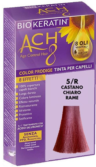 Biokeratin ach8 color prodige 5/r castano chiaro rame