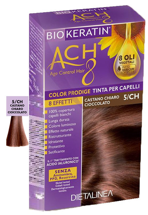 Biokeratin ach8 color prodige 5/ch light brown chocolate