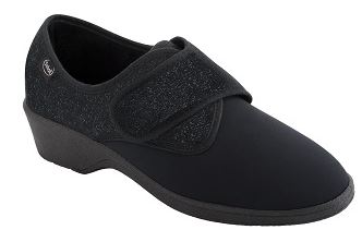 SCHOLL - Agnes pantofola in microfibra elastica nero 36