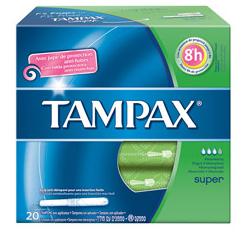 Tampax blue box super 20 pieces