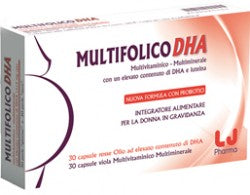 Multifolic dha 30 cápsulas rojas + 30 cápsulas moradas