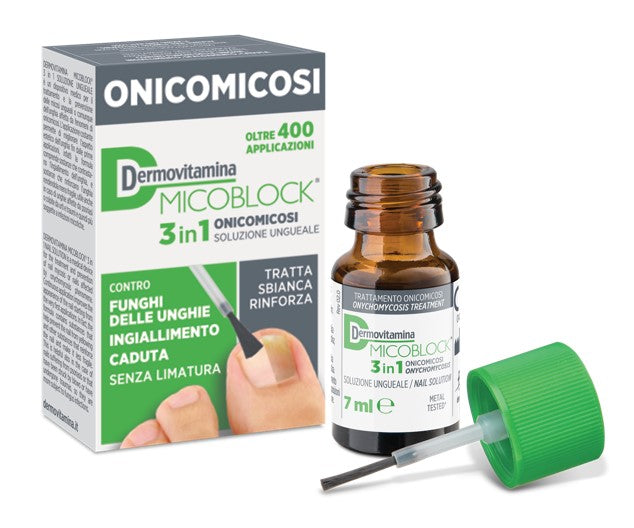 Dermovitamina micoblock 3 in 1 onicomicosi soluzione ungueale 7 ml