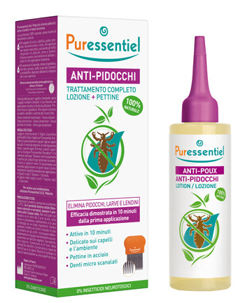 Lozione antipidocchi 100 ml + pettine puressentiel