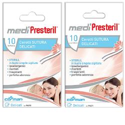 Medipresteril delicate non-woven suture plaster 6.4x108mm 10 pieces