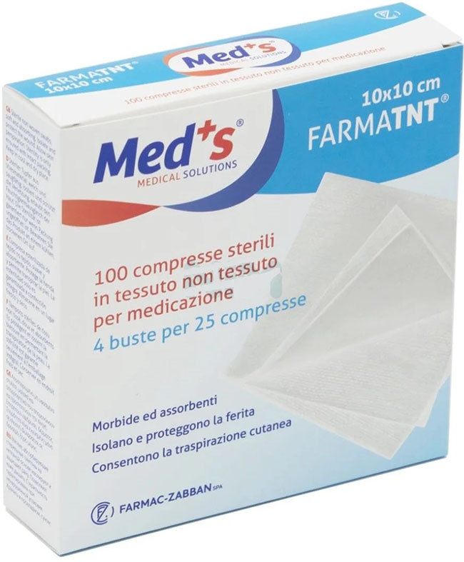 Gasa comprimida medicamentos tela no tejida 10x10cm 100 piezas