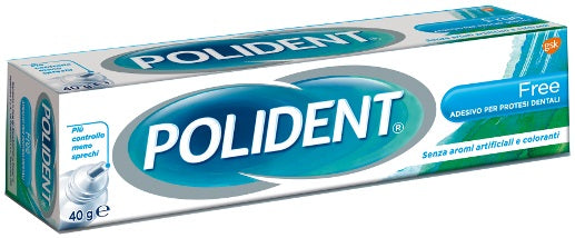 Adhesivo libre polident para prótesis dental 40 g