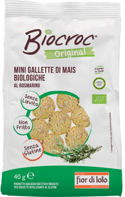 Biocroc mini corn biscuits rosemary organic 40 g