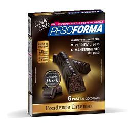 Pesoforma barretta double dark 6 pasti 12 x 31 g