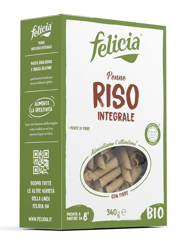 Felicia penne de arroz integral ecológico 340 g