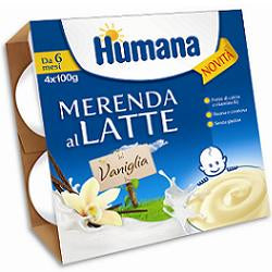 Humana snack vainilla 4 x 100 g