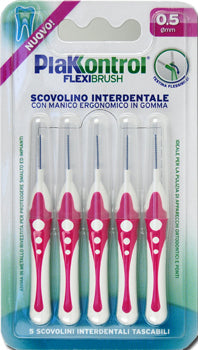 Plakkontrol scovolino interdentale flexi brush05 blister 5 pezzi