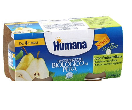 Humana papilla ecológica de pera 2 tarros 100 g