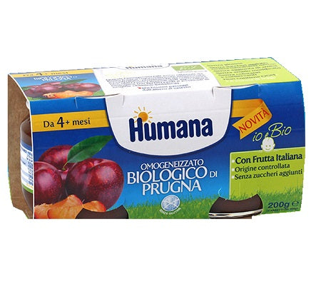 Humana papilla ecológica ciruela 2 tarros 100 g