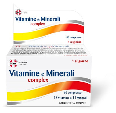 Matt division pharma vitamins and minerals complex 60 tablets