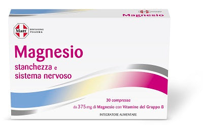 Matt pharma division magnesio cansancio y sistema nervioso 30 comprimidos