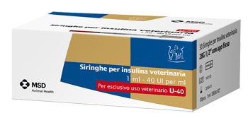 Insulin syringe veterinary use msd-ah 30 syringes 40 iu/ml