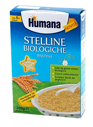 Humana Stelline pasta ecológica 320 g