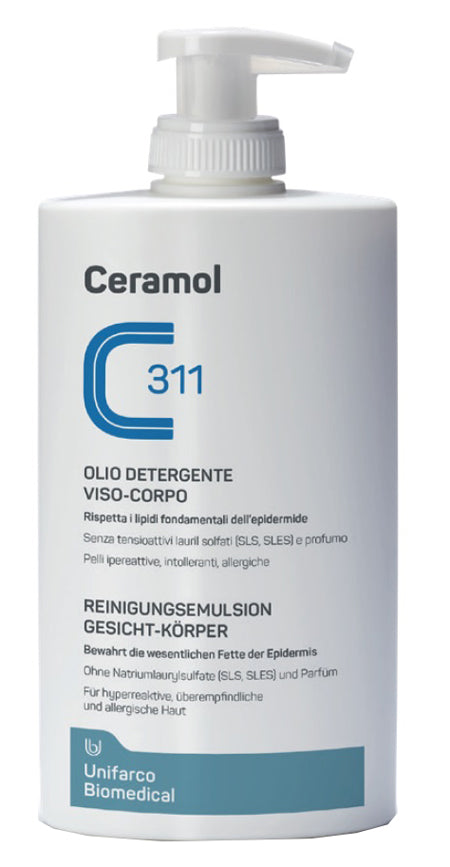 Ceramol 311 olio detergente viso/corpo 400 ml