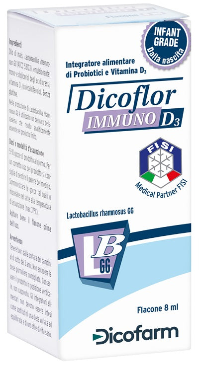 Dicoflor immuno d3 8 ml bottle