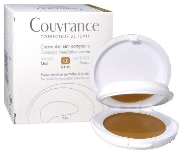 Eau thermale avene couvrance compact cream colored nf oil free honey 9.5 g