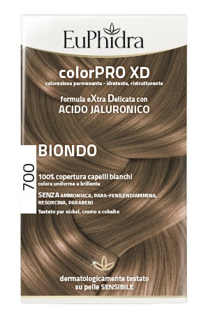 Euphidra colorpro xd 700 gel colorante cabello rubio en frasco + activador + acondicionador + guantes