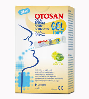 Otosan gel fuerte para la garganta 14 sticks pack de 10 ml