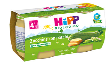 Hipp organic hipp papilla ecológica calabacines con patatas 2x80 g