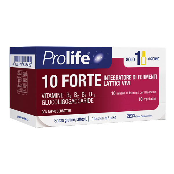 PROLIFE 10 Forte integratore fermenti lattici - 10 flaconcini da 8 ml