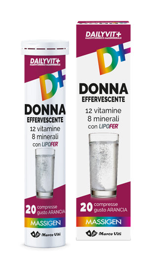 Dailyvit+ multivitaminico e multiminerale donna effervescente 20 compresse