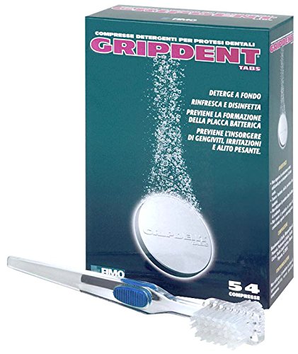 Gripdent tabs 54 tablets + cleaning brush