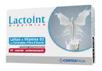 Lactoint diecimila 30 capsule acidoresistenti senza glutine