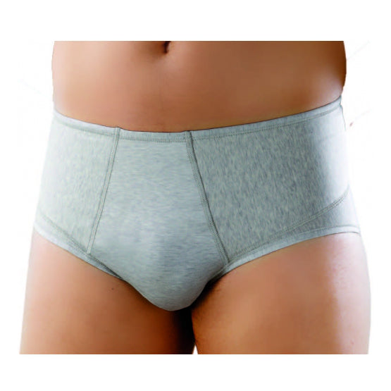 Orione 508 slip uomo contenitivo chiuso in cotone grigio 2