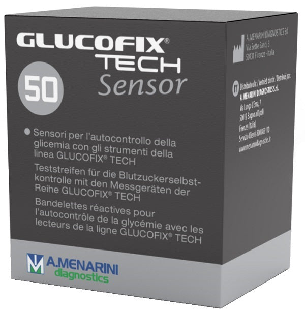 Strisce misurazione glicemia glucofix tech sensor 50 pezzi