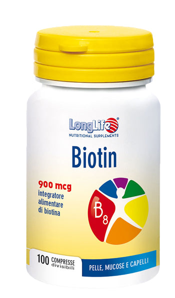 Longlife biotin 900 mcg 100 compresse