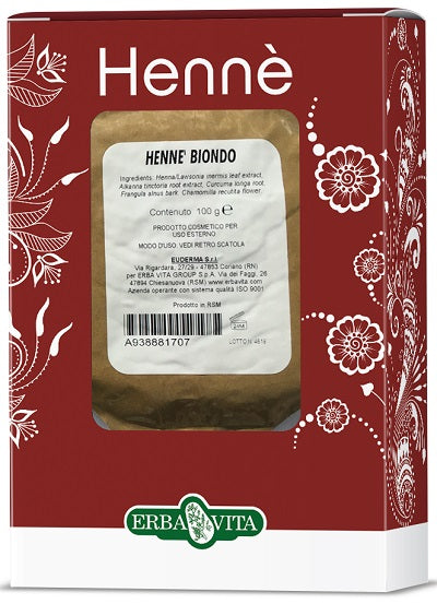 Henne colorante capelli biondo 100 g