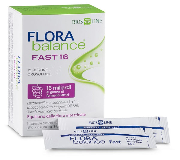 Biosline florabalance fast 10 orosoluble sachets