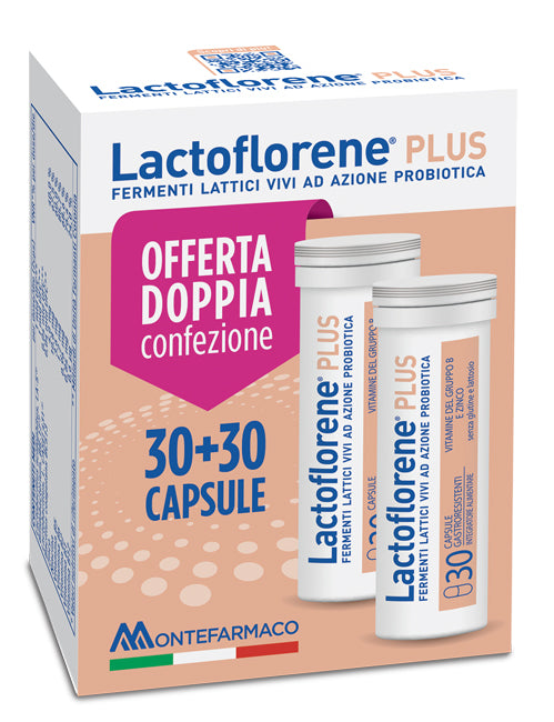 LACTOFLORENE plus fermenti lattici vivi - 30 + 30 capsule (bipacco)