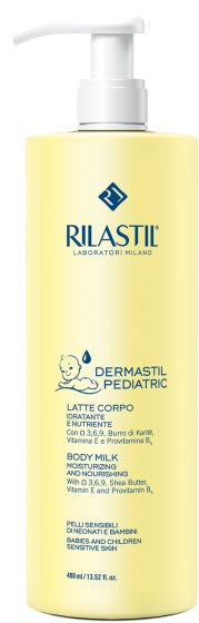 Rilastil derm pediatric latte corpo idratante nutriente 400 ml