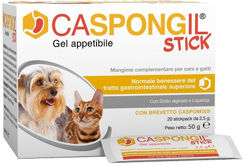 Caspongil stick gel appetibile 20 stickpack da 2,5 g