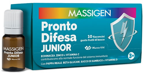 Massigen pronto difesa junior 10 flaconcini da 10 ml